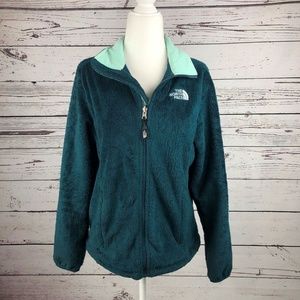 The North Face Teal Blue Full Zip Up Jacket Coat